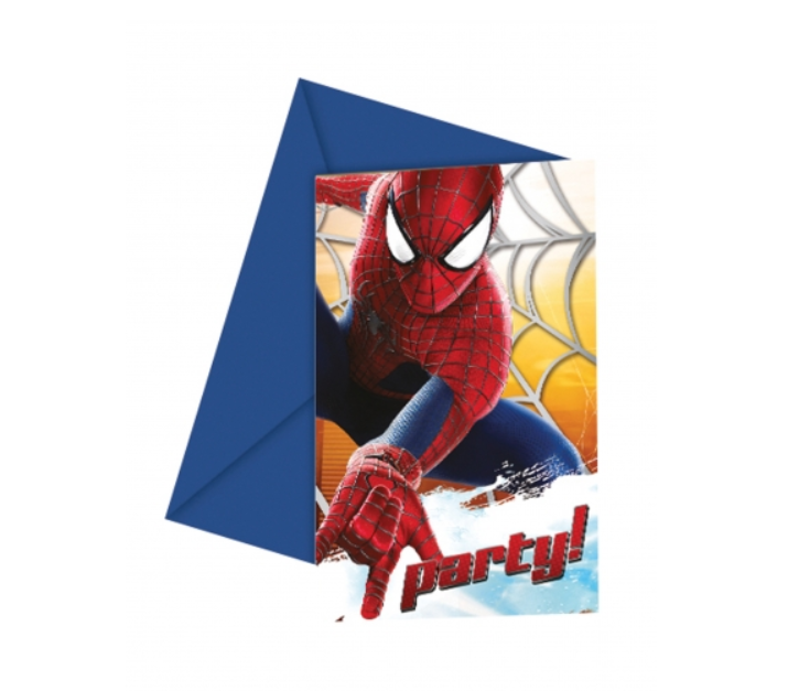 6 sachets cadeaux spiderman