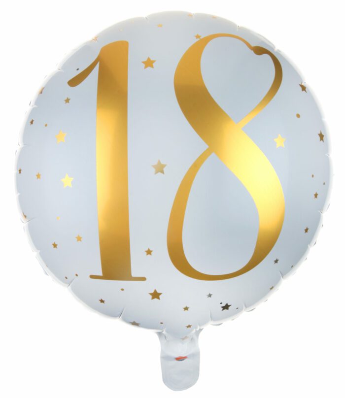 BALLON ALU BLANC 18 ANS – Image 2