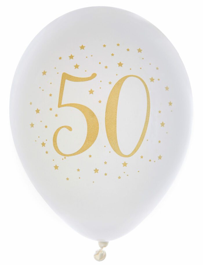 BALLON METAL OR 50 ANS PAR 8