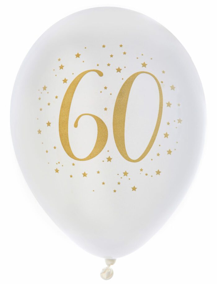 BALLON METAL OR 60 ANS PAR 8