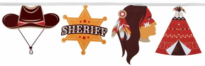 BANDEROLE INDIEN ET COWBOY – Image 3