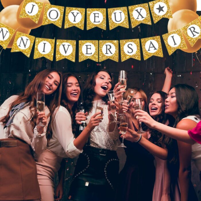 GUIRLANDE RUBAN ANNIV CHIC OR – Image 5