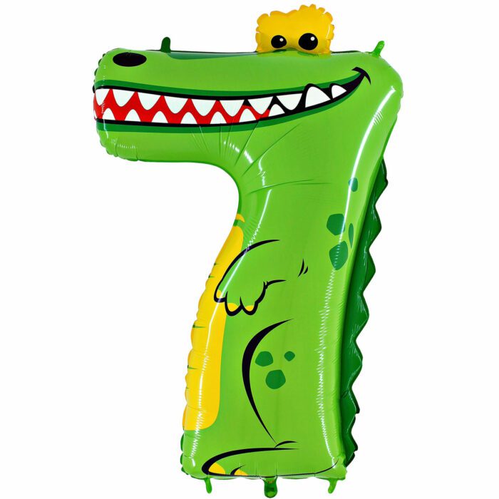 BALLON CHIFFRE 7 CROCODILE 40" (101,6CM)