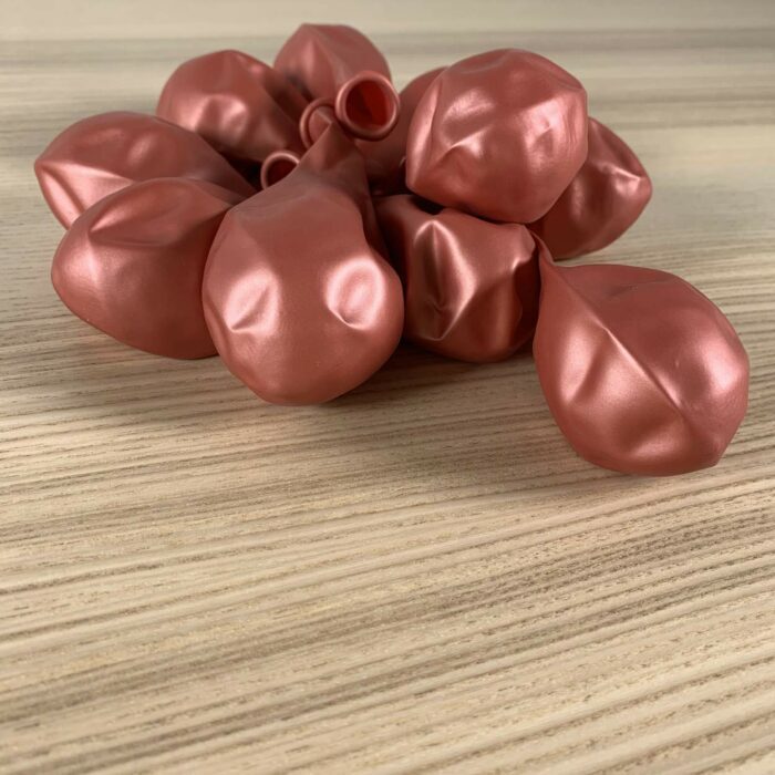 12 BALLONS MÉTAL ROSE GOLD – Image 2