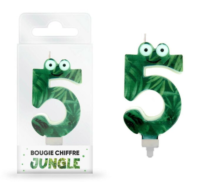 BOUGIE CHIFFRE "0" JUNGLE – Image 6