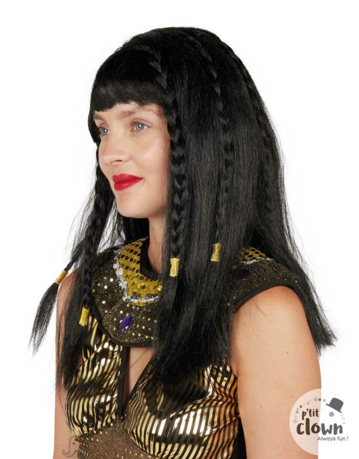 PERRUQUE EGYPTIENNE - NOIR – Image 2