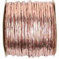 CORDON METALLISE LAITONNE ROSE GOLD 20M – Image 2