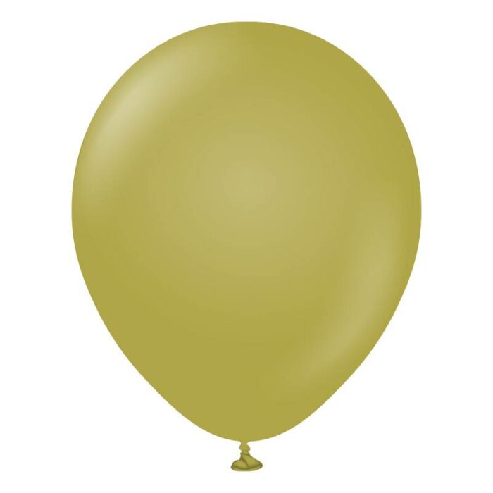 10 BALLONS OLIVE 30 CM