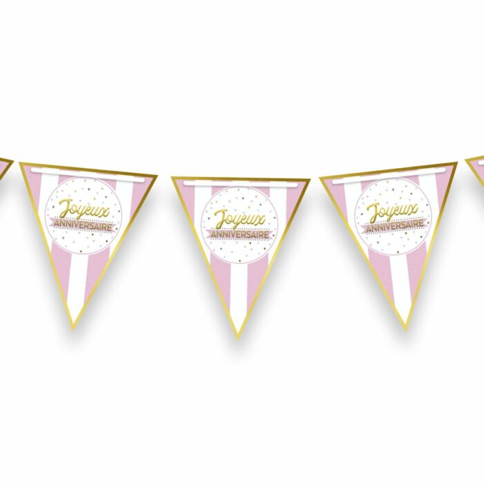 GUIRLANDE FANIONS JOYEUX ANNIVERSAIRE FILLE – Image 2