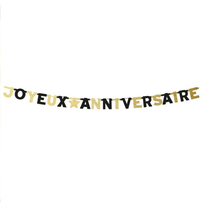 GUIRLANDE LETTRES JOYEUX ANNIVERSAIRE HAPPY PARTY – Image 2