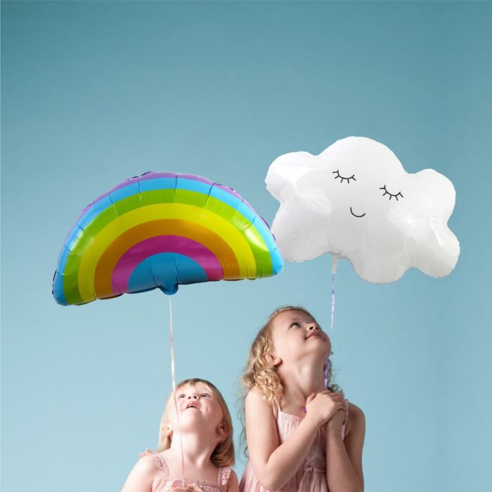 BALLON METAL ARC EN CIEL