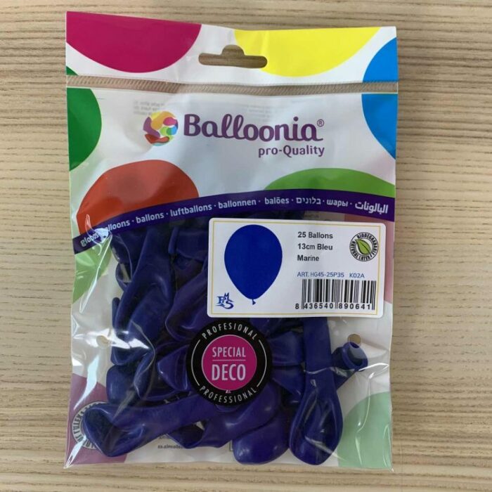 25 PETITS BALLONS BLEU MARINE – Image 3