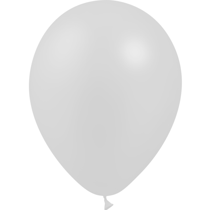 50 BALLONS METAL ARGENT 28CM