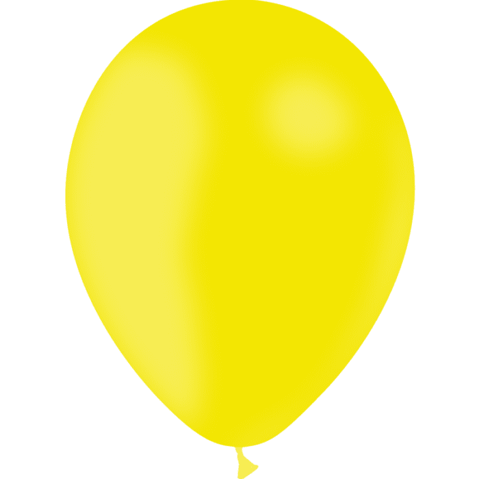 50 BALLONS JAUNE CITRON 30 CM