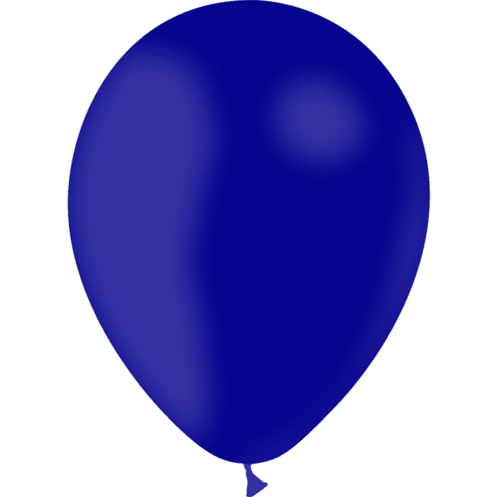 10 BALLONS BLEU MARINE 30 CM