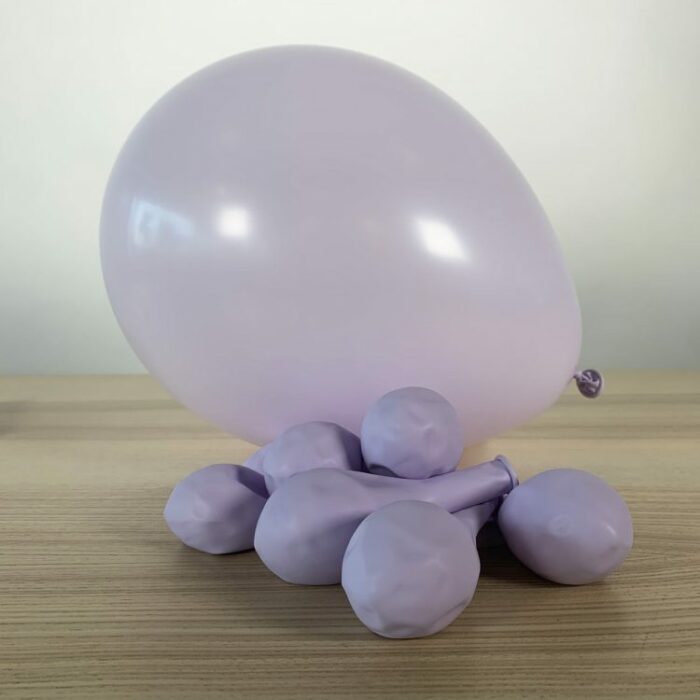 10 BALLONS PASTEL LAVANDE