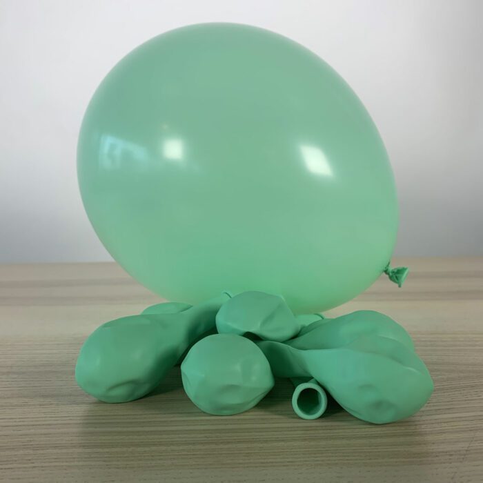 10 BALLONS PASTEL MENTHE