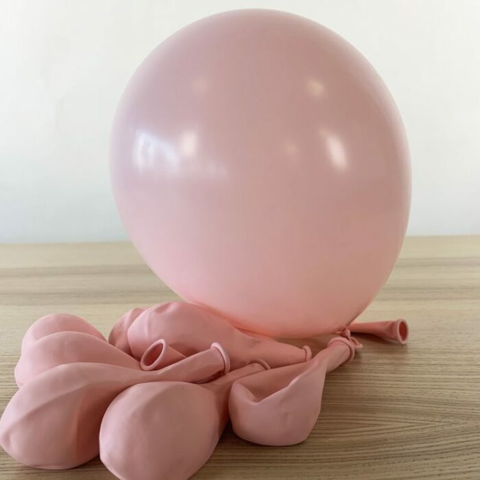 50 BALLONS PASTEL ROSE BEBE