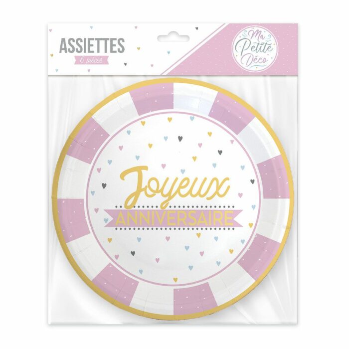 PACK 6 ASSIETTES ANNIV FILLE – Image 3