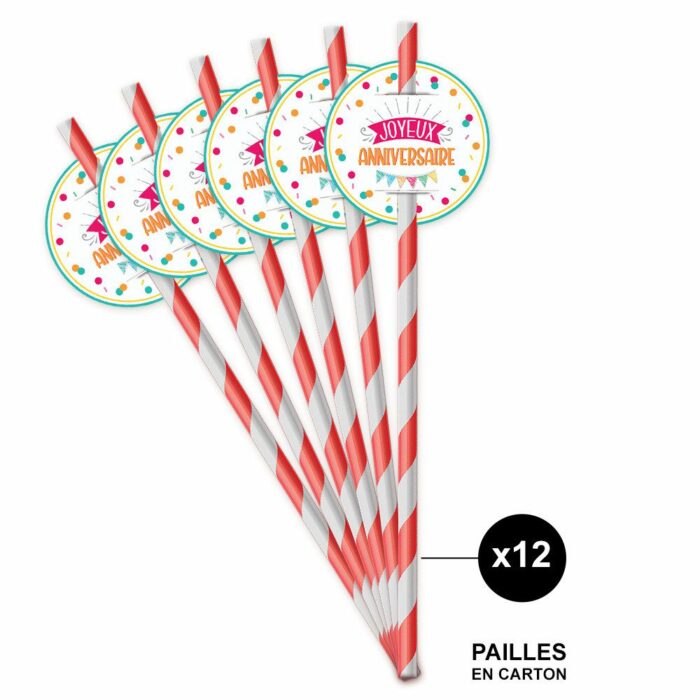 PACK 12 PAILLES ANNIV – Image 3