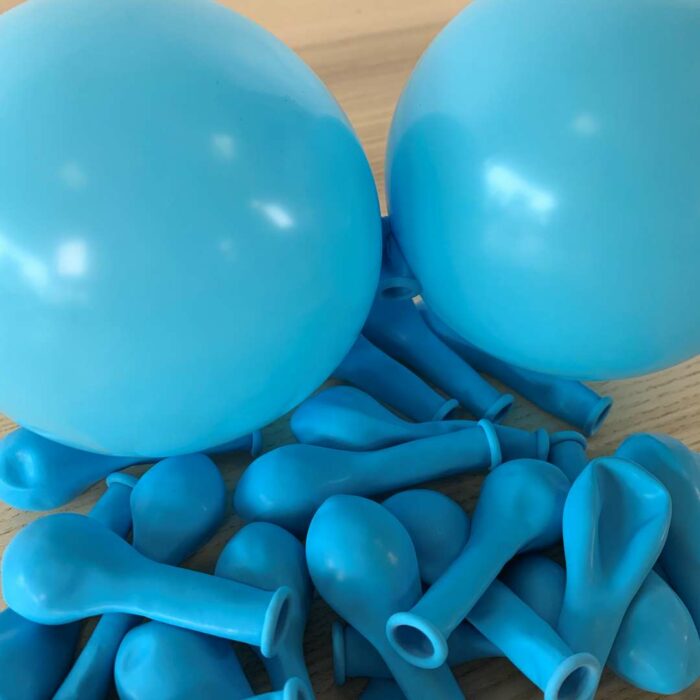 25 PETITS BALLONS BLEU CIEL