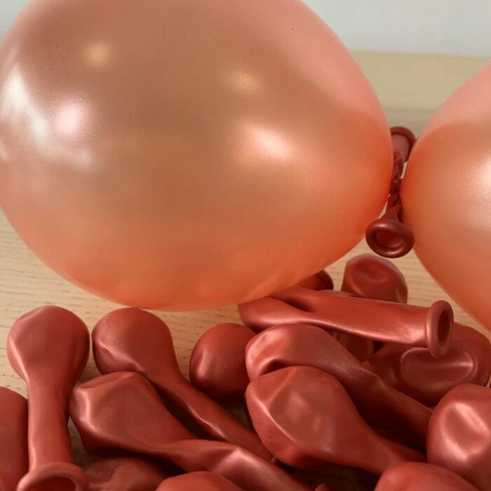 25 PETITS BALLONS ROSE GOLD