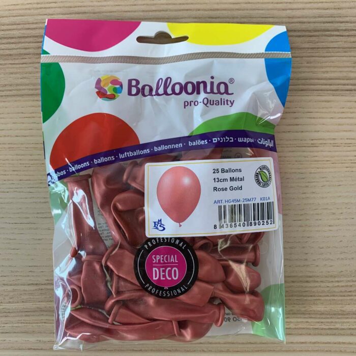 25 PETITS BALLONS ROSE GOLD – Image 3