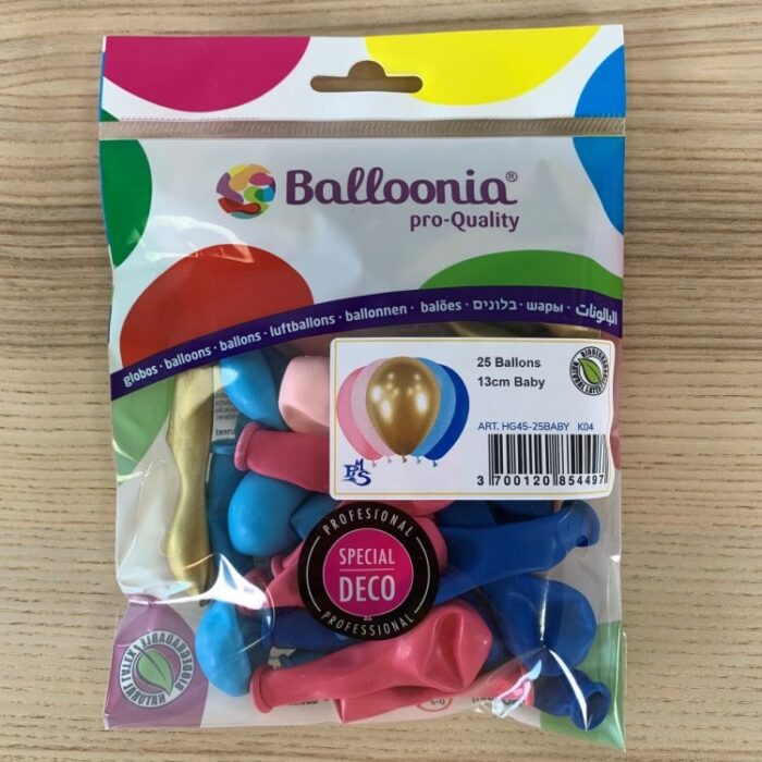 25 PETITS BALLONS ASSORTIMENT BABY – Image 3