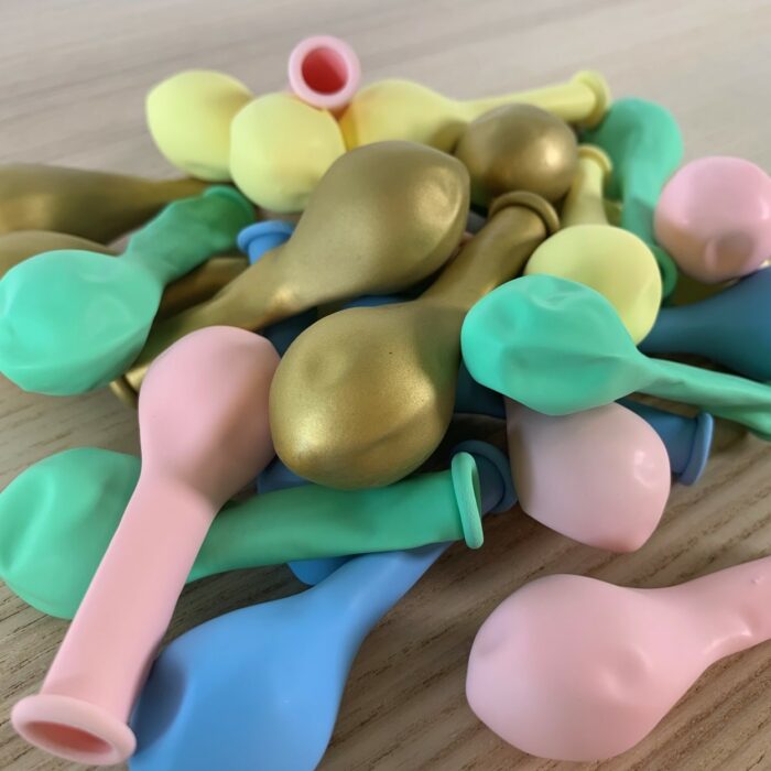 25 PETITS BALLONS ASSORTIMENT ÉCLAT PASTEL