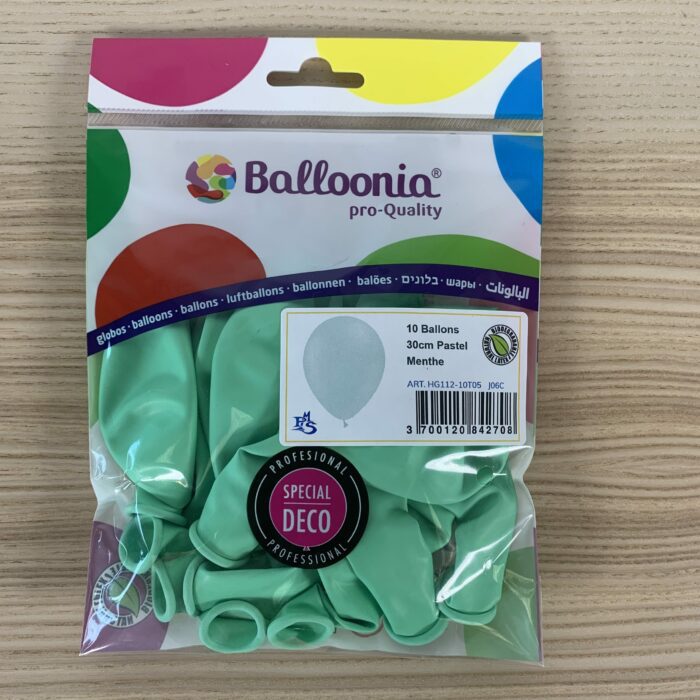 50 BALLONS PASTEL MENTHE – Image 4