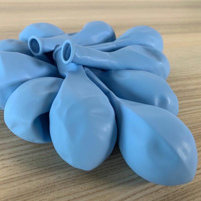 10 BALLONS PASTEL BLEU CIEL – Image 2